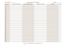 Menstrual Cycle Tracker 35 Days
